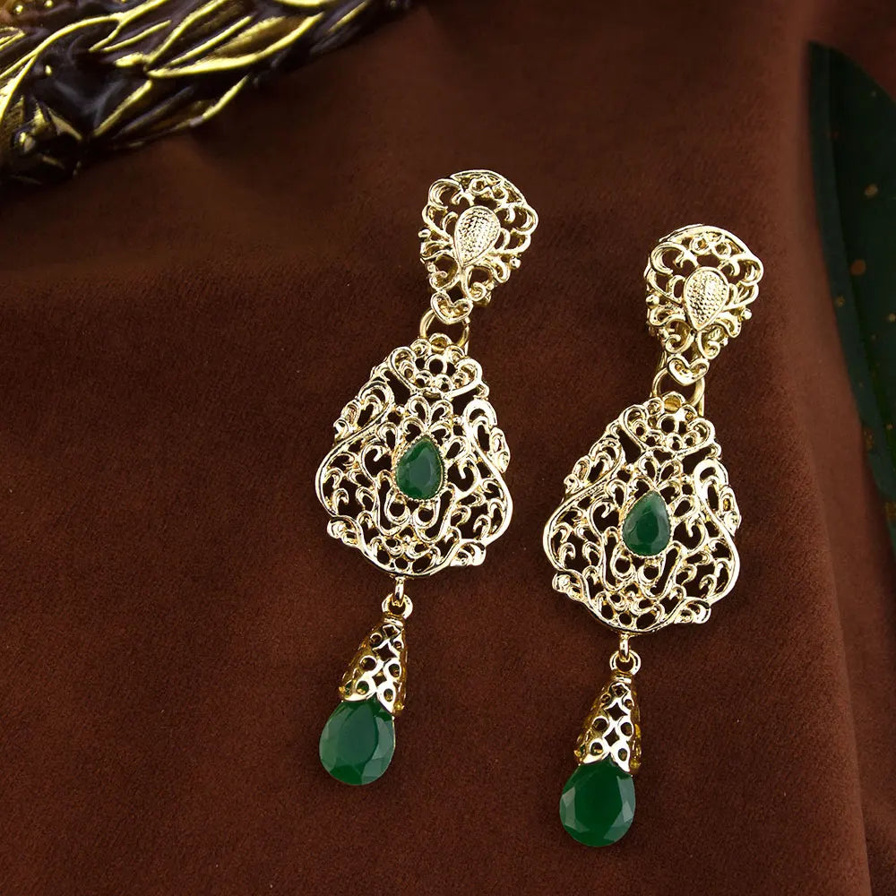 Exquisite Moroccan Earrings – Luxurious Elegance for Your Special Occasions - Majestic Morocco