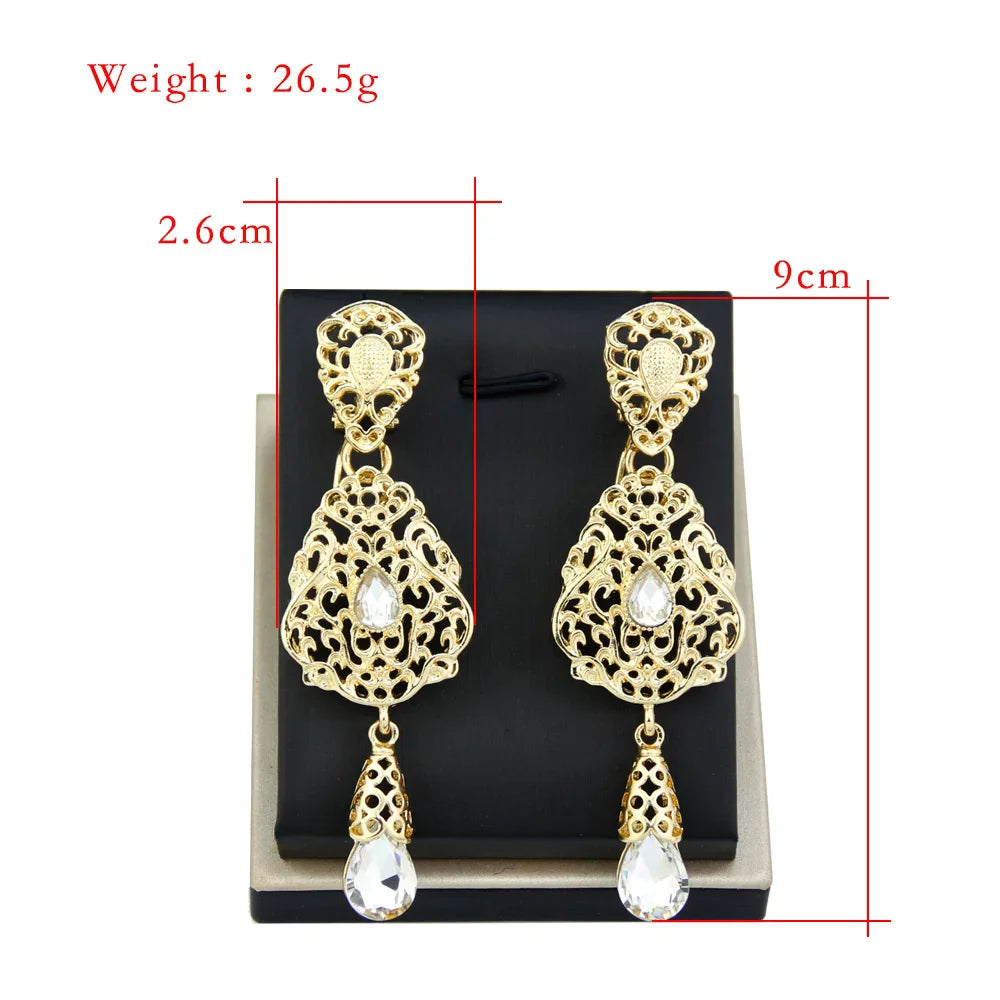 Exquisite Moroccan Earrings – Luxurious Elegance for Your Special Occasions - Majestic Morocco