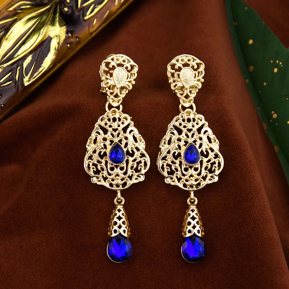Exquisite Moroccan Earrings – Luxurious Elegance for Your Special Occasions - Majestic Morocco